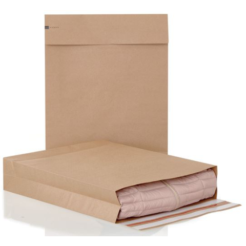 E-commerce mailing bag 1-ply NP4050TT brown 40 x 10 x 50 cm double self-sealing