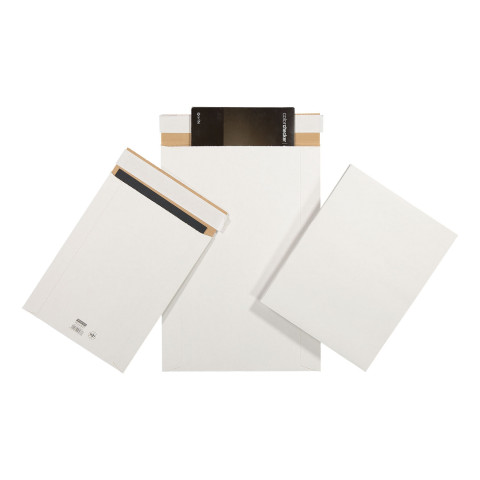 Cardboard envelope KK5 white 25 x 35 cm self-sealing