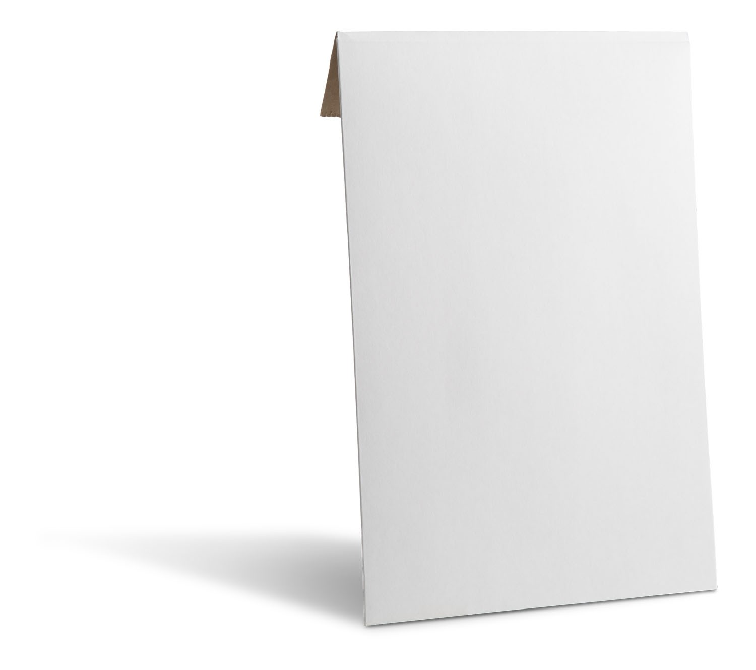 Kartonkikuori valkoinen 15 x 32 cm tarrasuljennalla